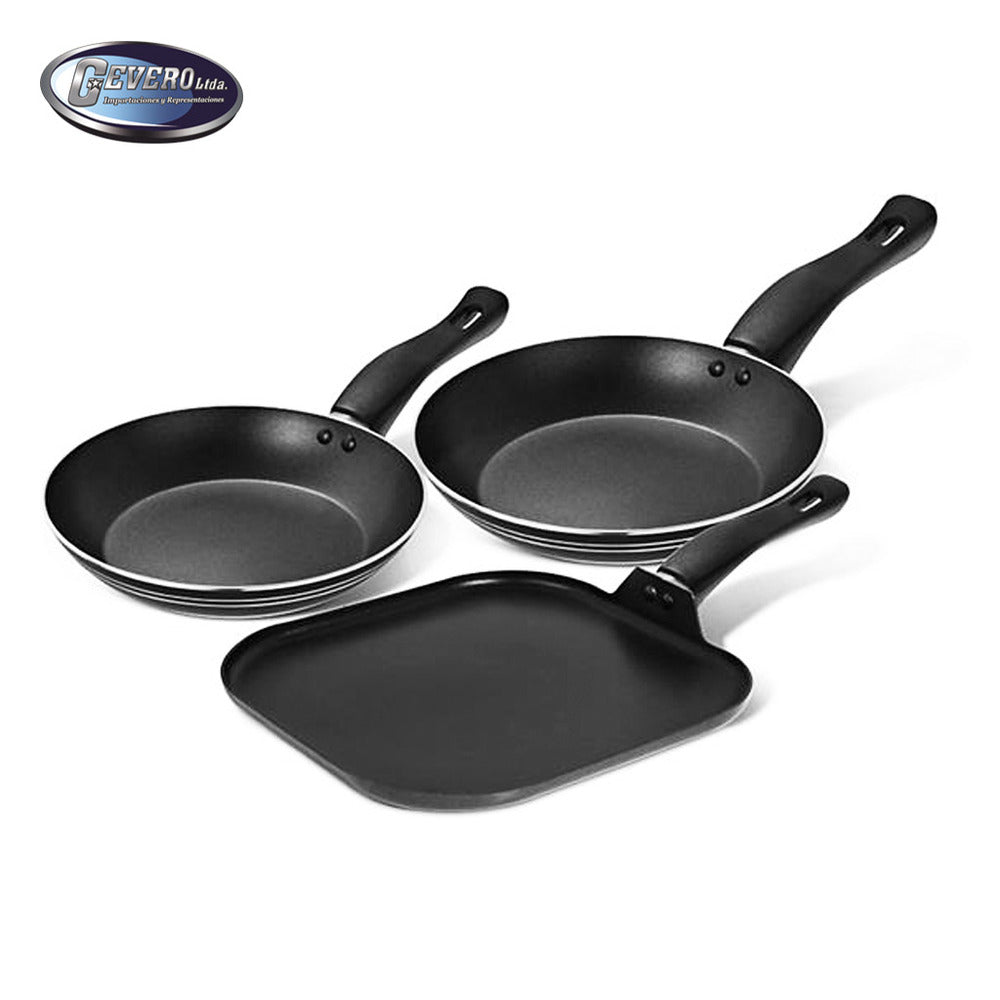 Juego 3 Sarténes con grill Oster os-16539