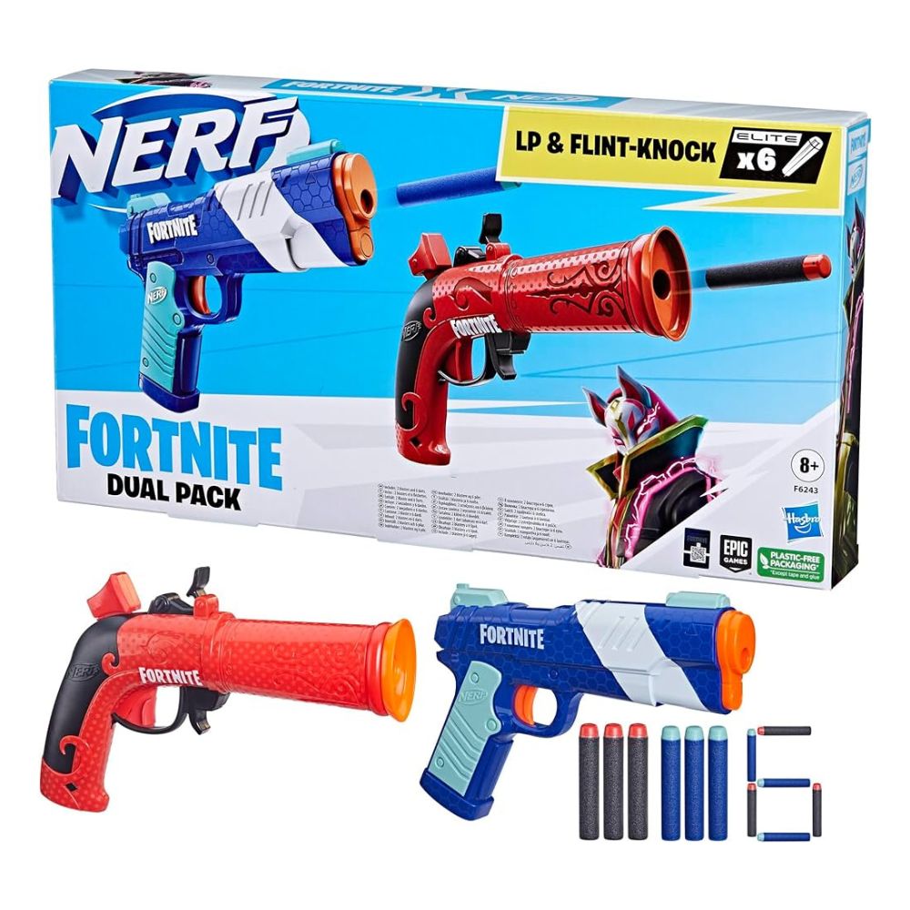 img Arma de Juguete Nerf Fornite LP & Flint Knock Dual Pack