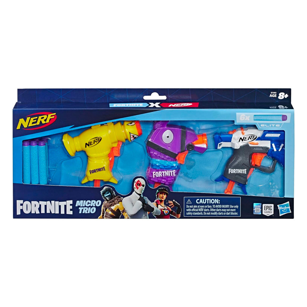 img Arma de Juguete Nerf Fortnite Micro trío de Dardos