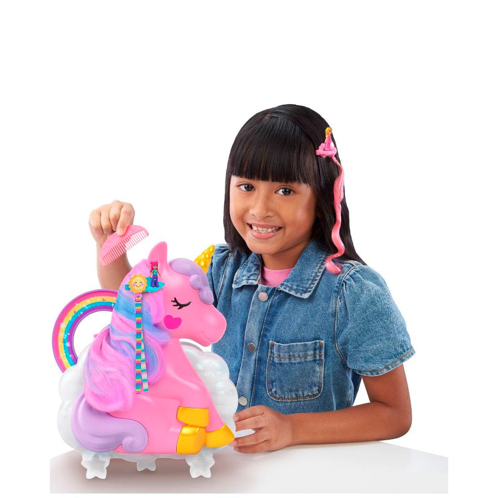 img Casa de Juguete Polly Pocket Rainbow Unicornio Salón Compacto