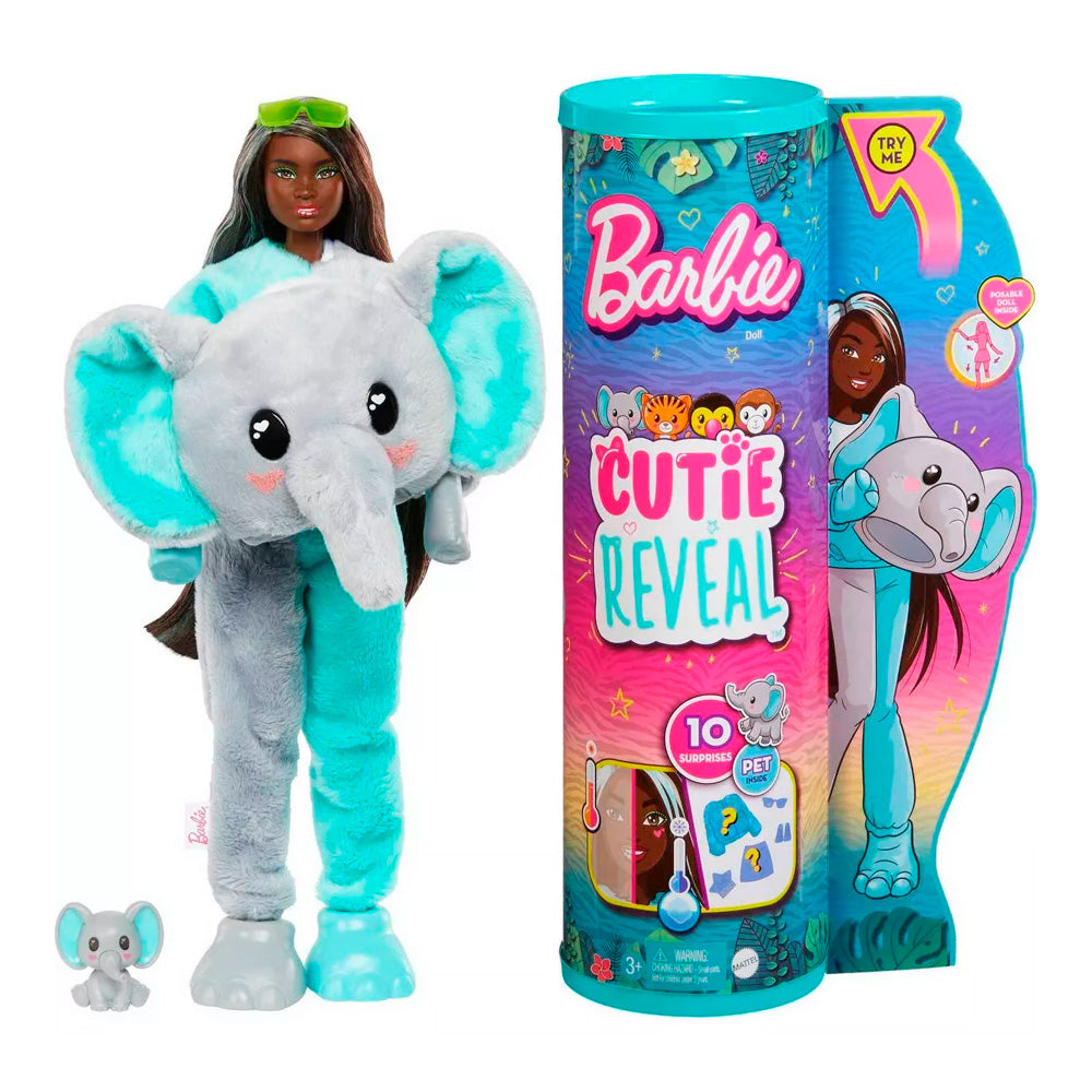 img Muñeca Barbie Cutie Reveal Jungle Series Elefante
