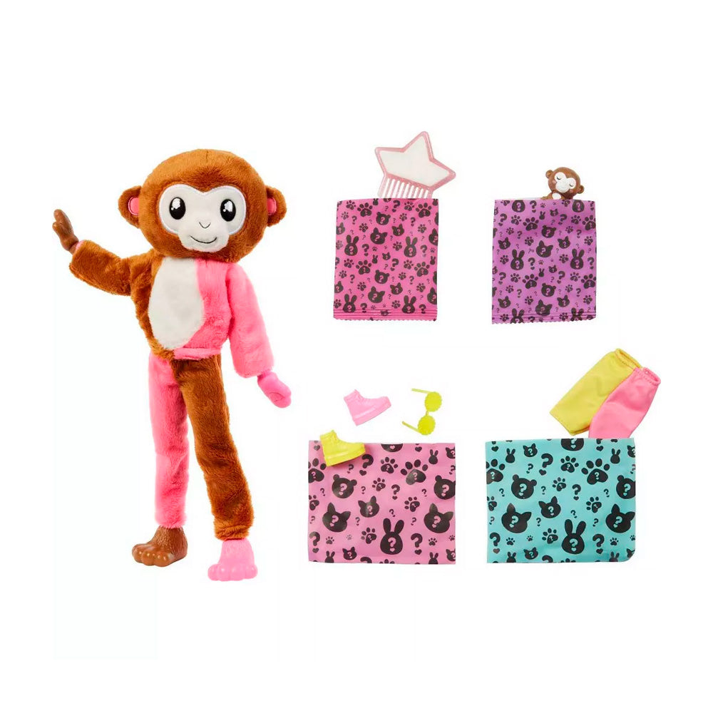 img Muñeca Barbie Cutie Reveal Jungle Series Mono