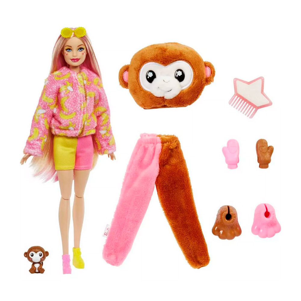 img Muñeca Barbie Cutie Reveal Jungle Series Mono