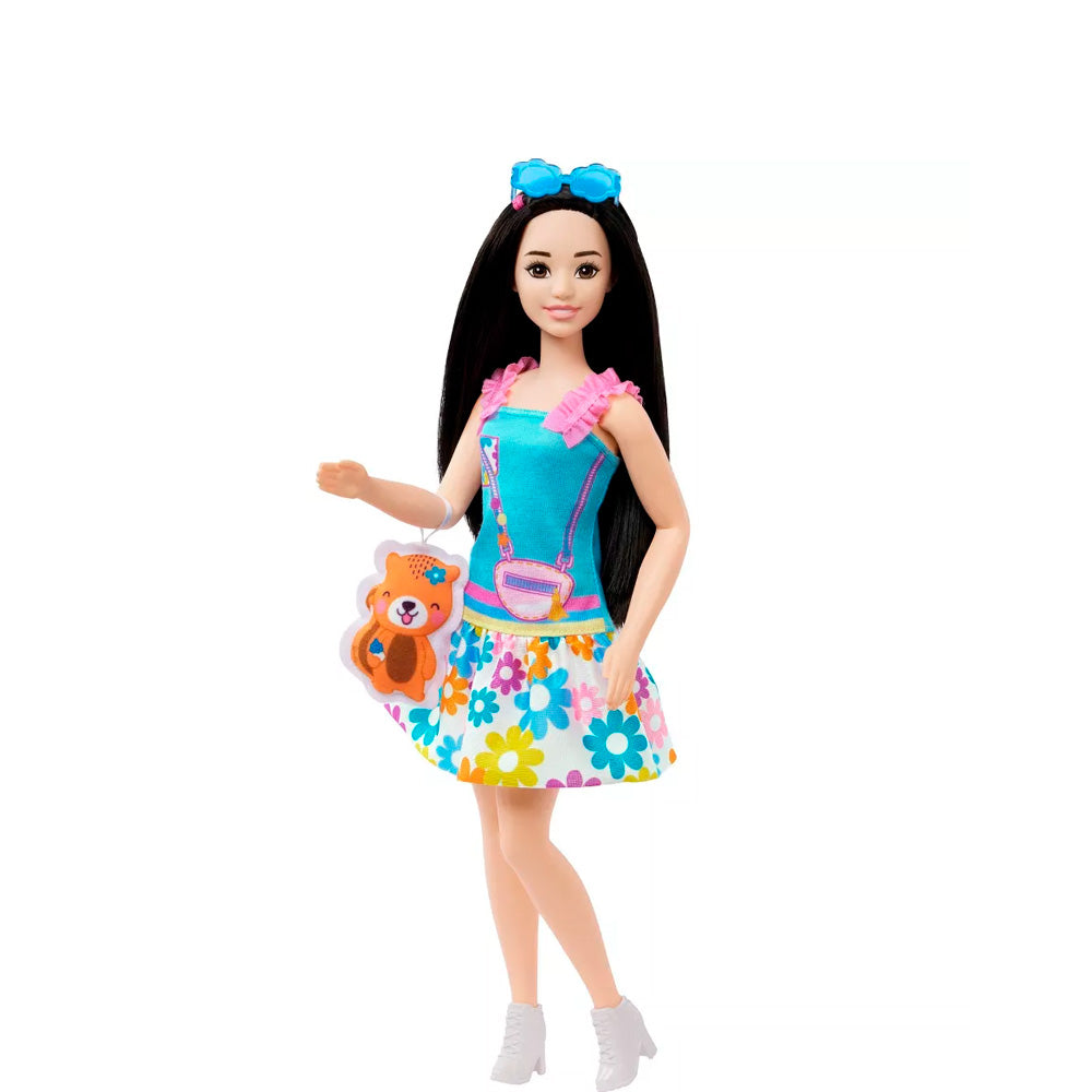 img Muñeca Barbie My First Celeste Floreada