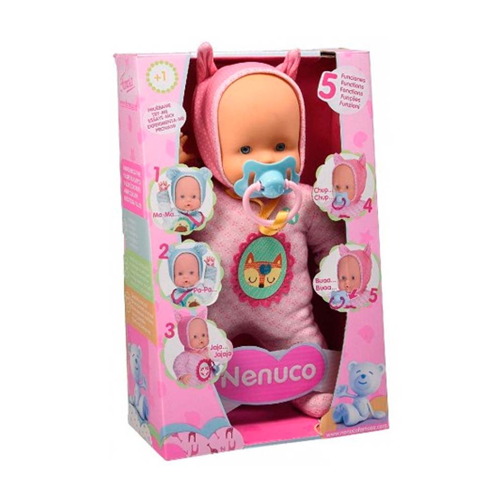 img Muñeca Famosa Nenuco Blandito 5 Funciones Rosa