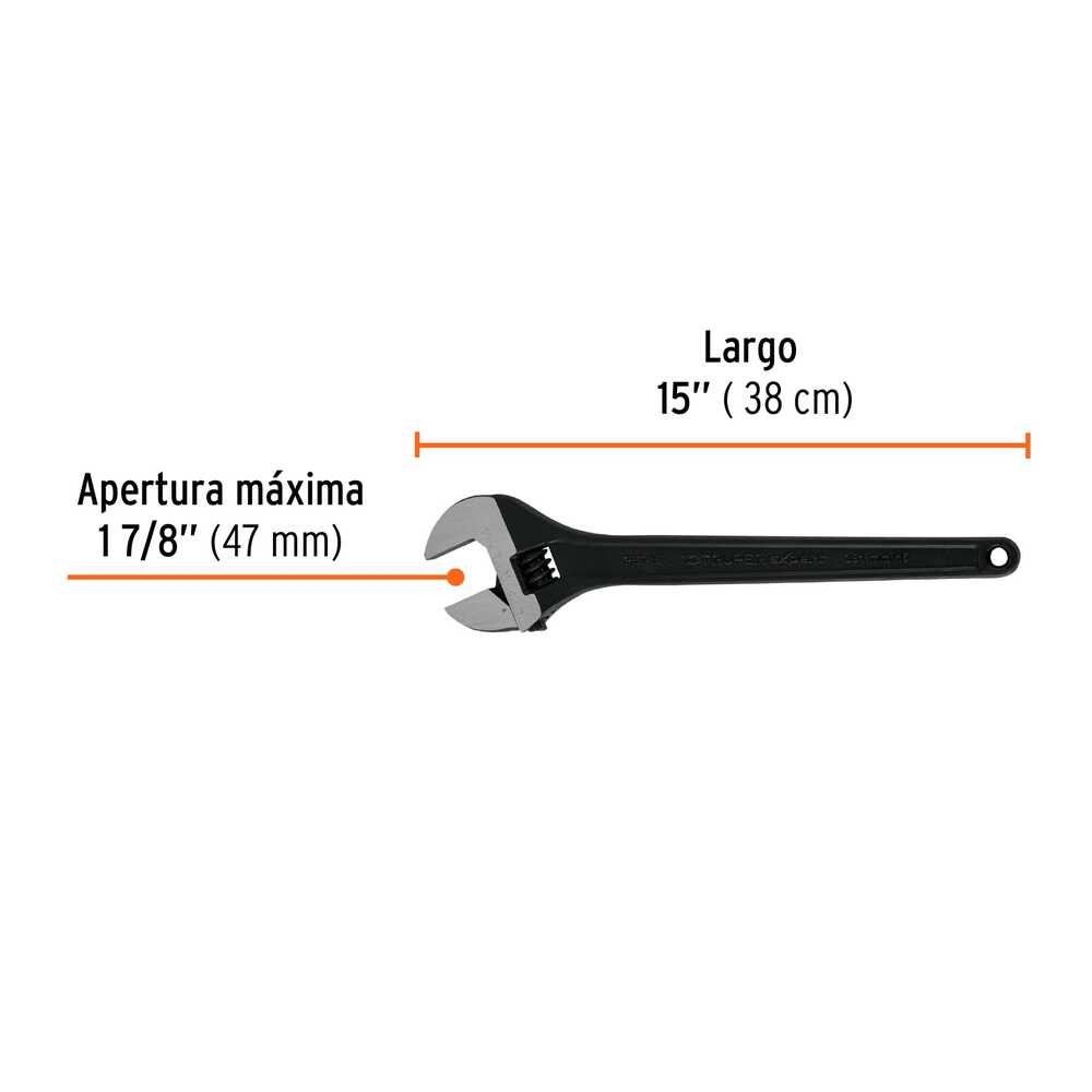 img Llave Crescent Truper Expert Pavonada de 15