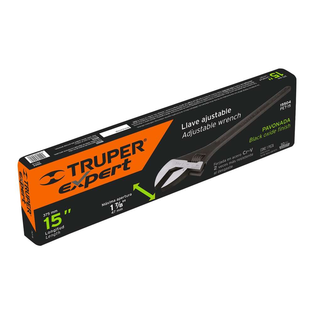 img Llave Crescent Truper Expert Pavonada de 15