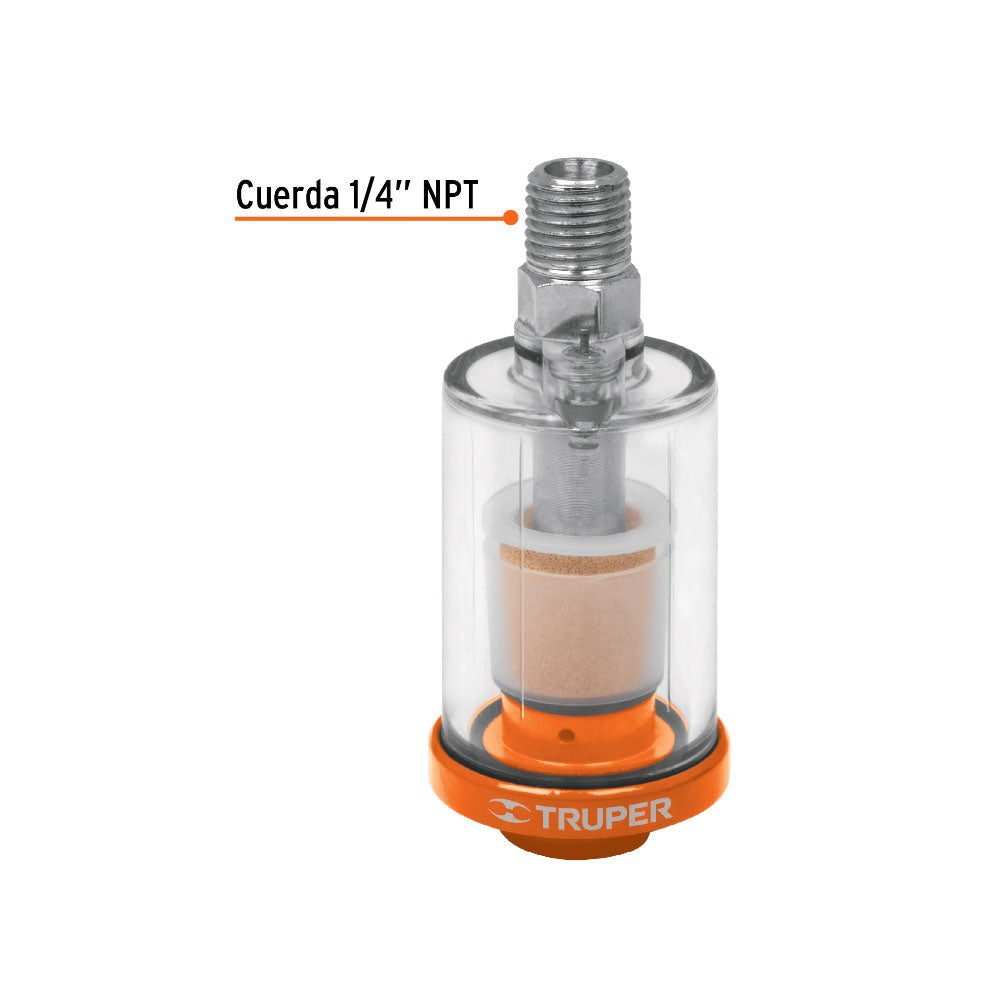 img Filtro Separador Truper de Agua y Aceite de 1/4"