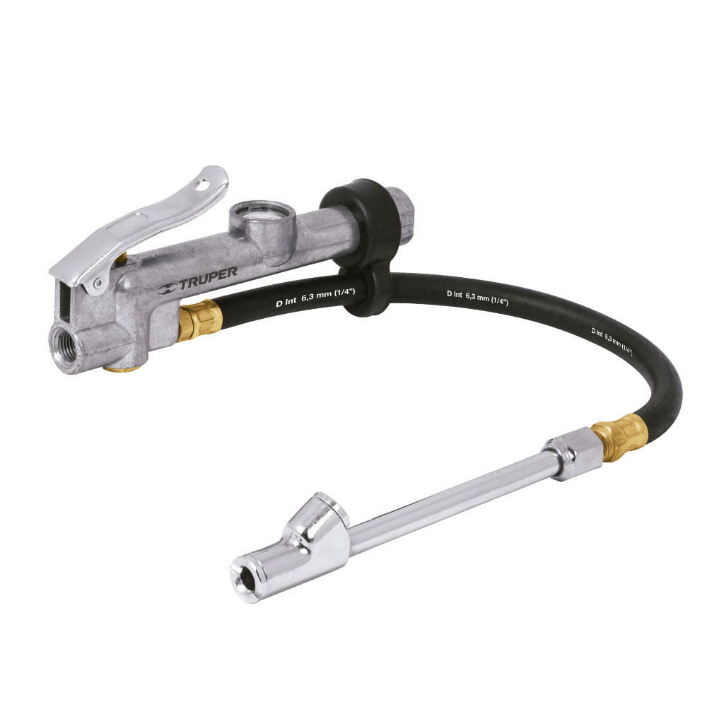 img Inflador Calibrador Truper de Cabeza Doble 1/4 NPT