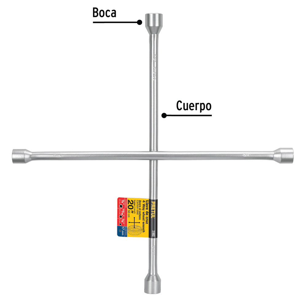 img Llave de cruz 20" Pretul Galvanizada