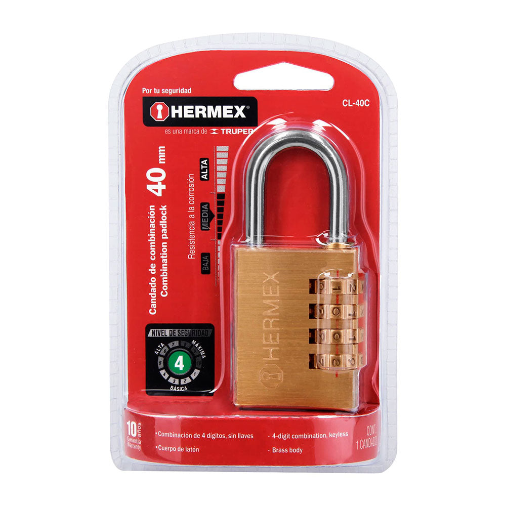 img Candado de Combinación Hermex 40 mm