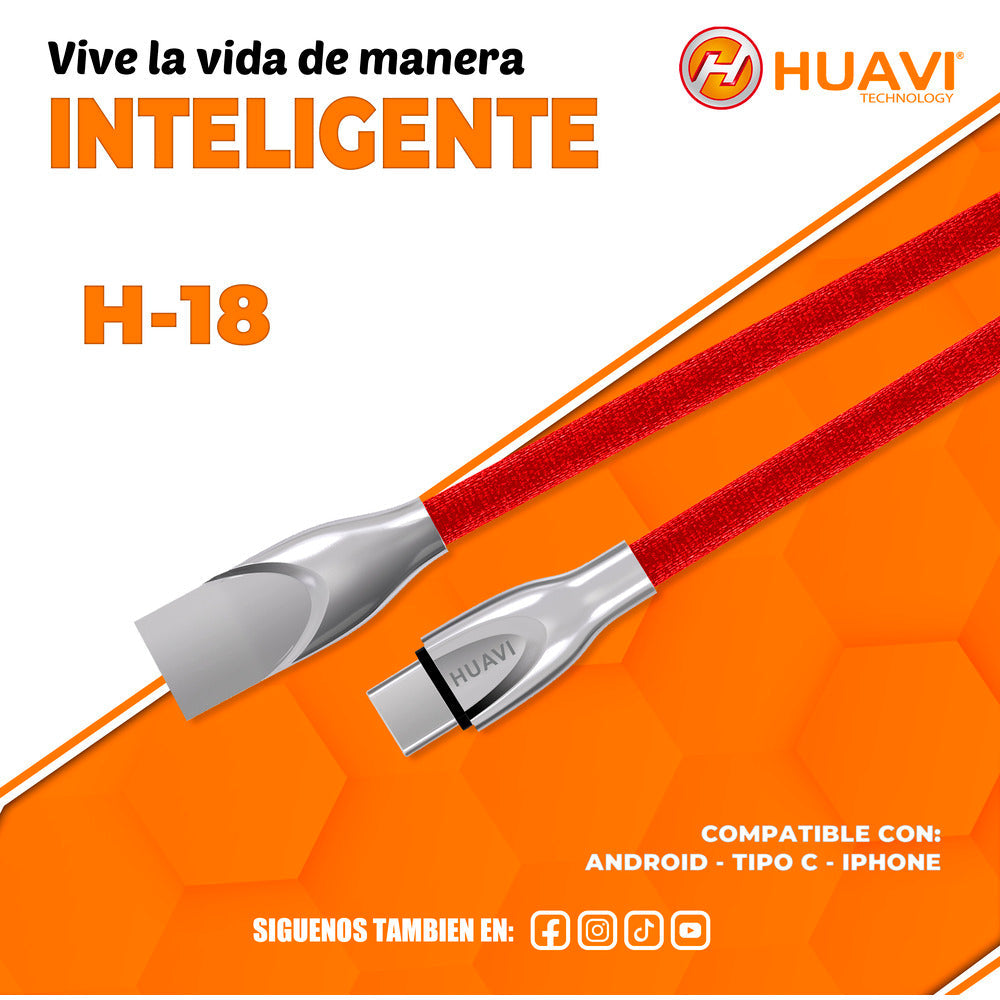 img Cable de Datos Huavi H-18 Tc Tipo C