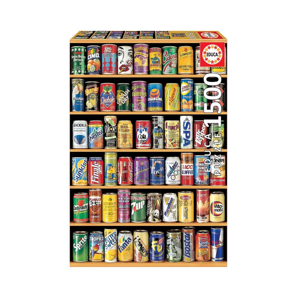 img Rompecabezas de 1500 Piezas Educa Collage con Latas de Refrescos