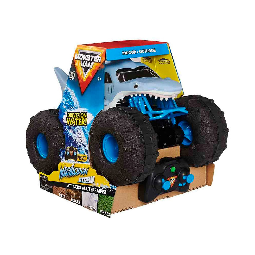 Auto de Juguete pin Master Monster Jam Megalodon Storm Radio Control