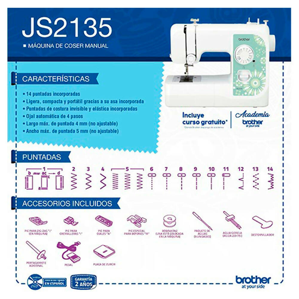 img Máquina de Coser Doméstica Brother de 14 Puntadas