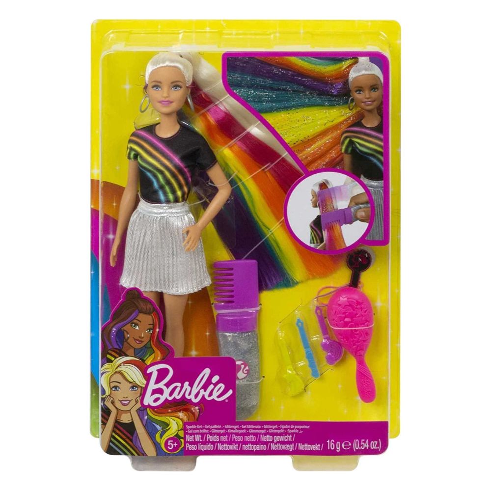 Barbie Mattel Peinado de Arcoiris