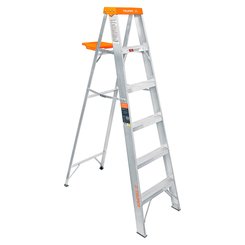 img Escalera De Tijera Truper Con Bandera Naranja