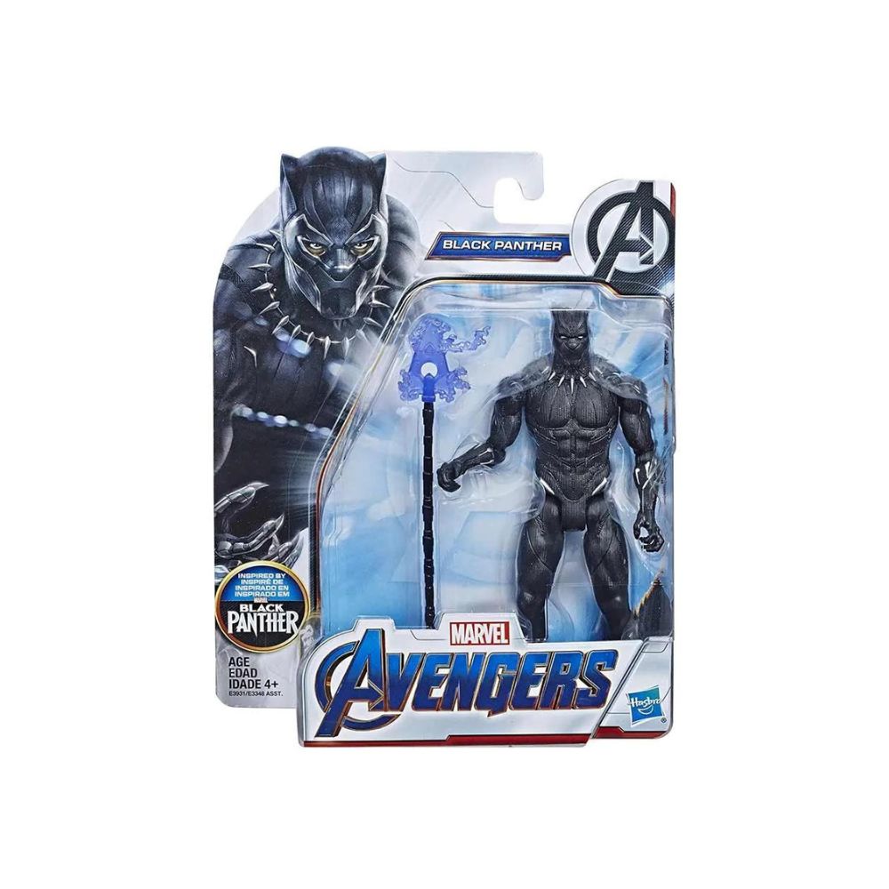 img Figura De Acción Hasbro Avengers Black Panther De 6 Pulgadas