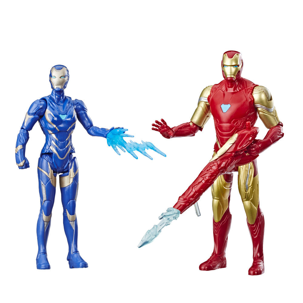 img Set de 2 Figuras de Acción Avengers 4 Endgame Iron Man & Marvel's Rescue
