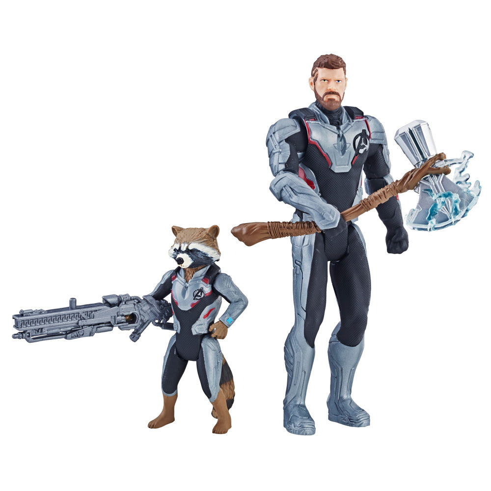 img Set de 2 Figuras de Acción Avengers 4 Endgame Thor & Rocket Raccon