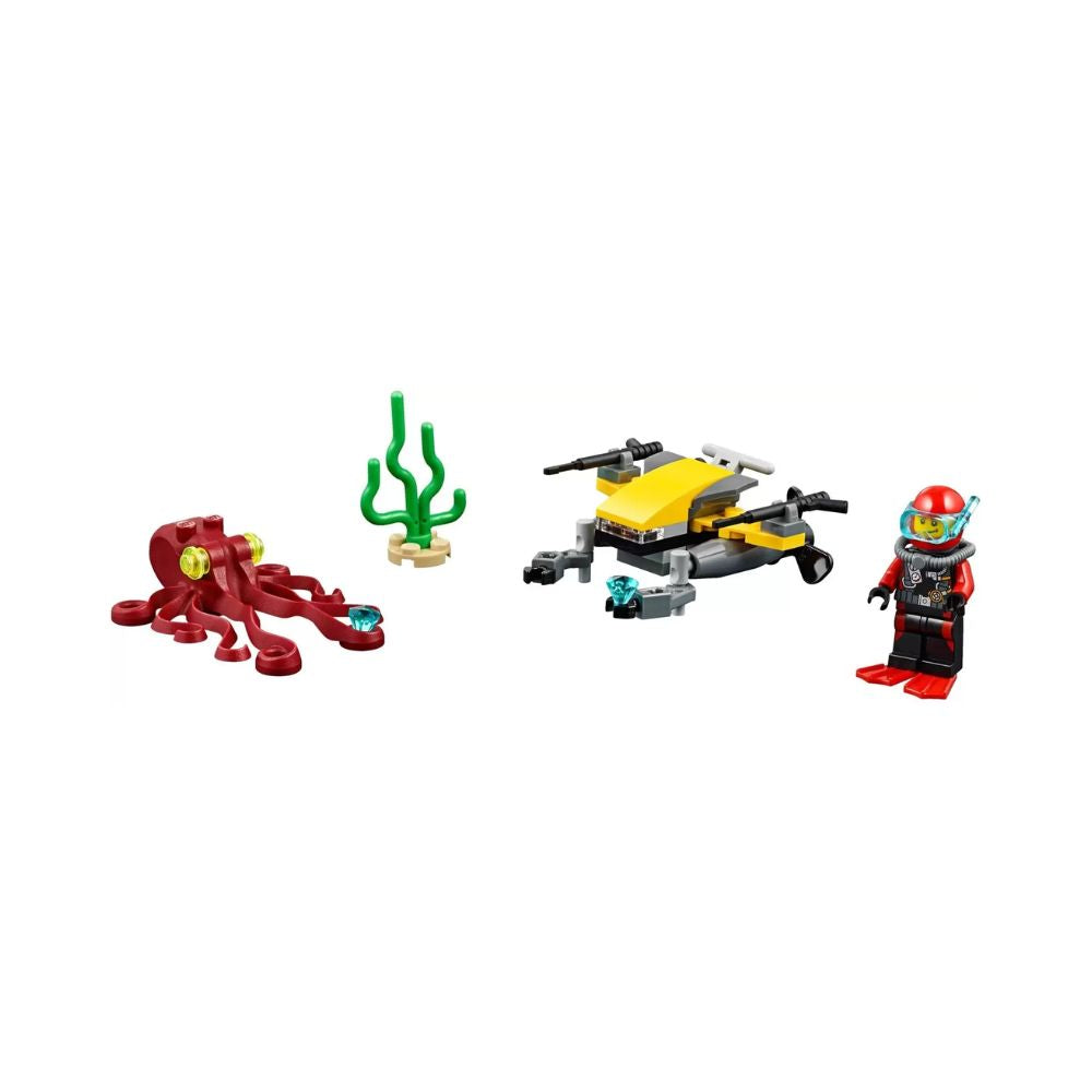 img Set para Construir Lego Scooter de Aguas profundas 60090 de 42 Piezas