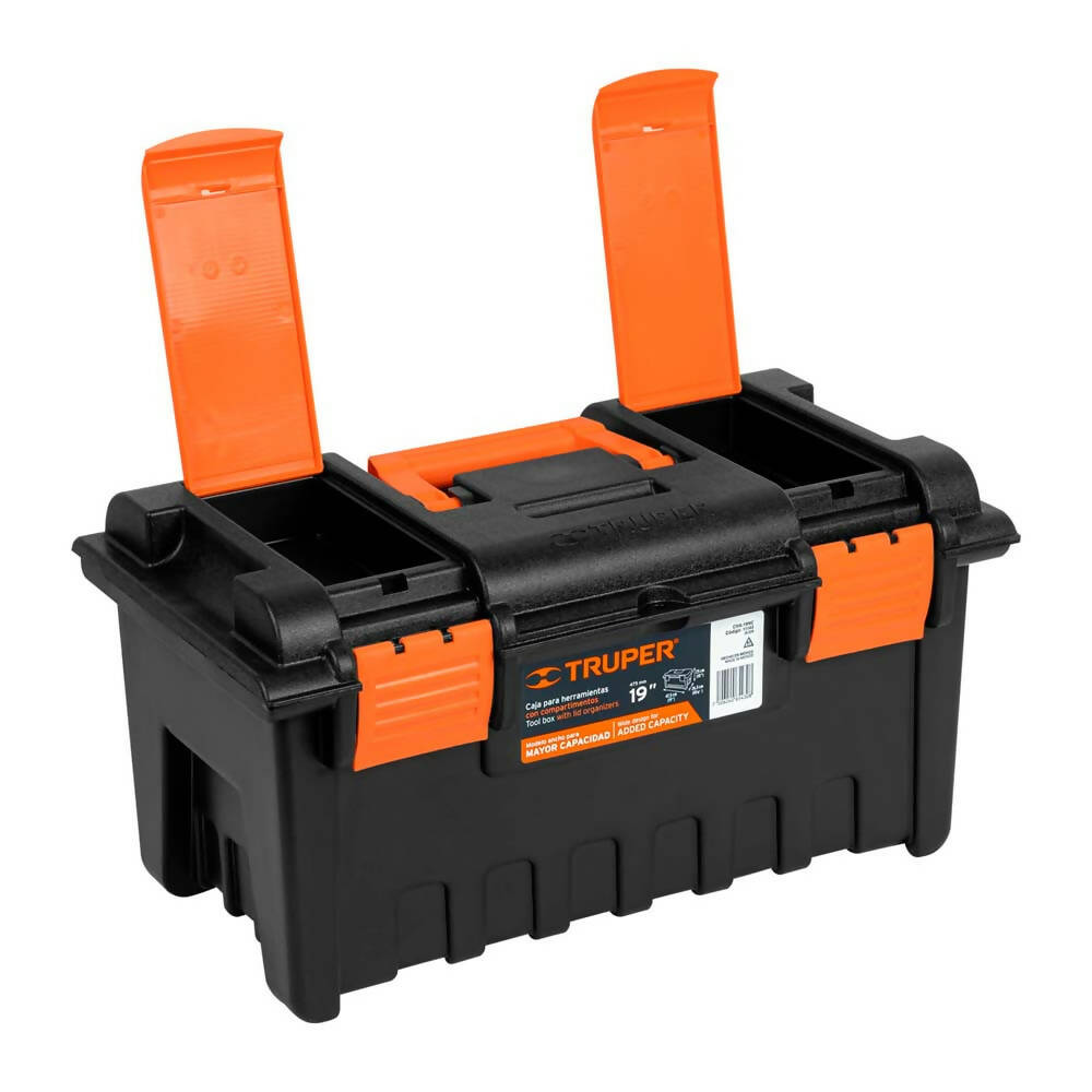 img Caja para Herramientas Truper de 19" Con Compartimientos Color Negro