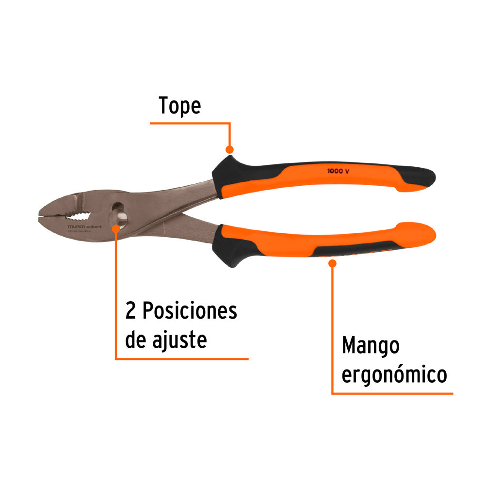 img Alicate Truper Expert de chofer 10" Mango Comfort Grip