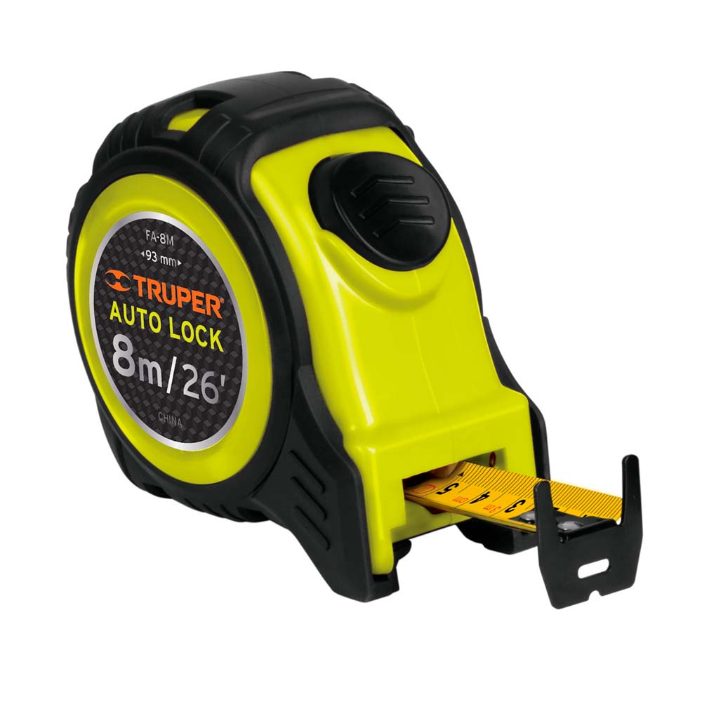 img Flexómetro Truper Auto-Lock Contra Impactos 8m Cinta 25mm