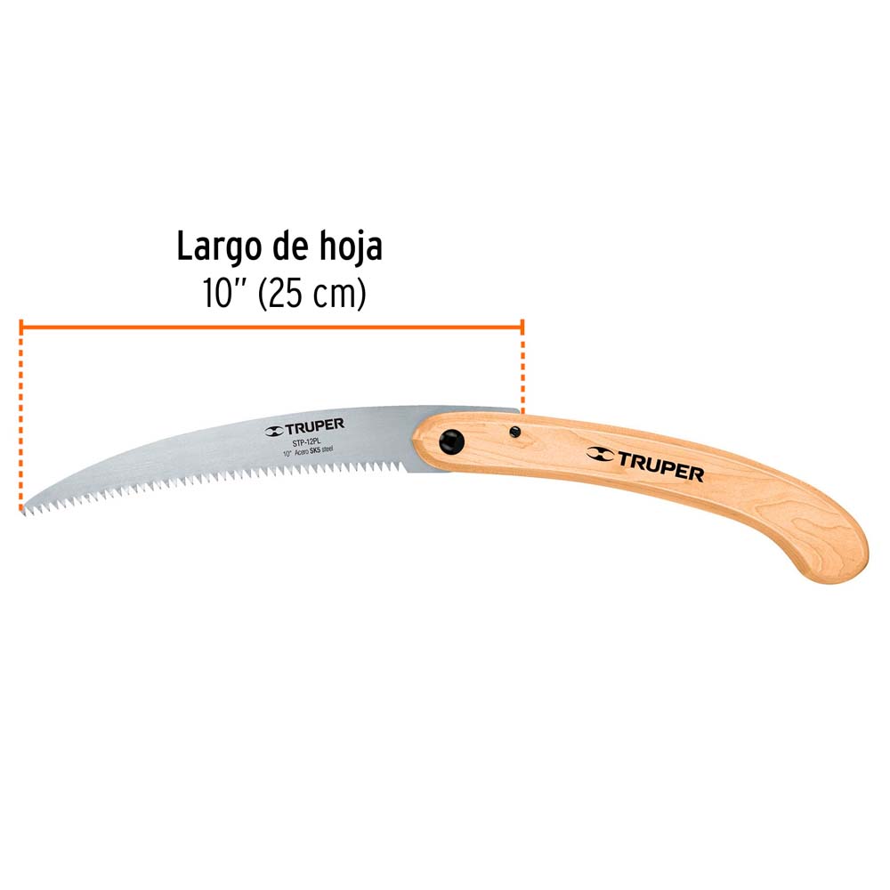 img Serrucho Truper Plegable 10 Hoja Curva 6 DPP