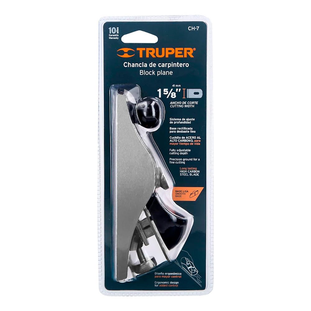 img Cepillo de Carpintería Truper Tipo Chancla de 7"