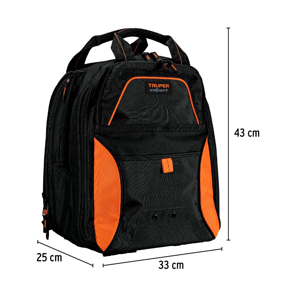 img Mochila Truper Portaherramientas Color Negro