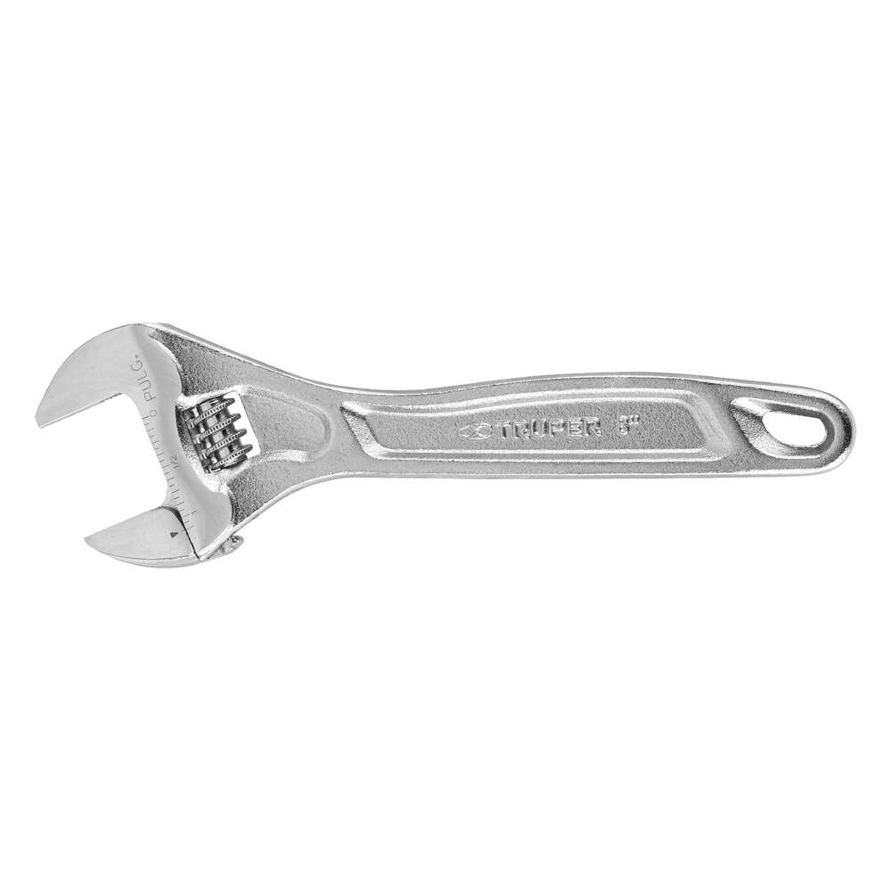 Llave Crescent Truper Expert Cromada de 8