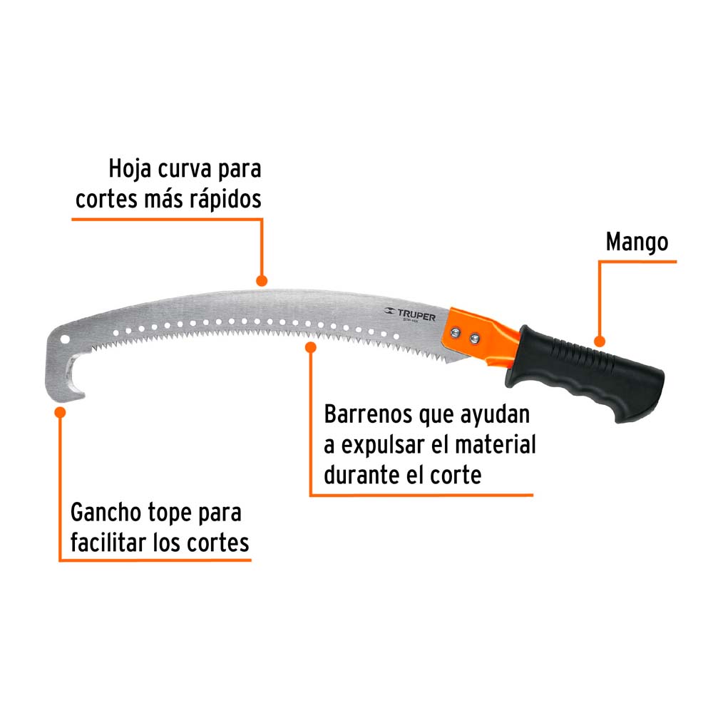 img Serrucho Truper de Poda 16" Con Gancho 5 DDP