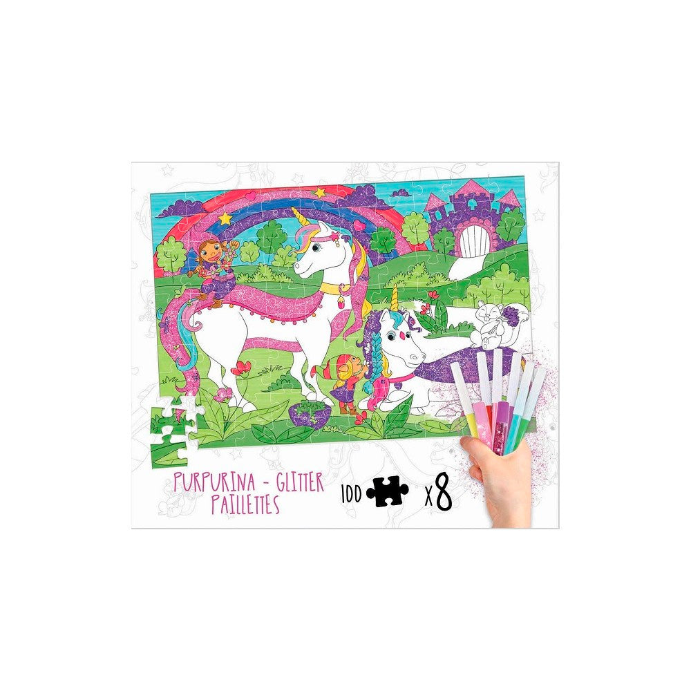 img Rompecabeza Educa Unicornio Colouring Activities 100 pcs