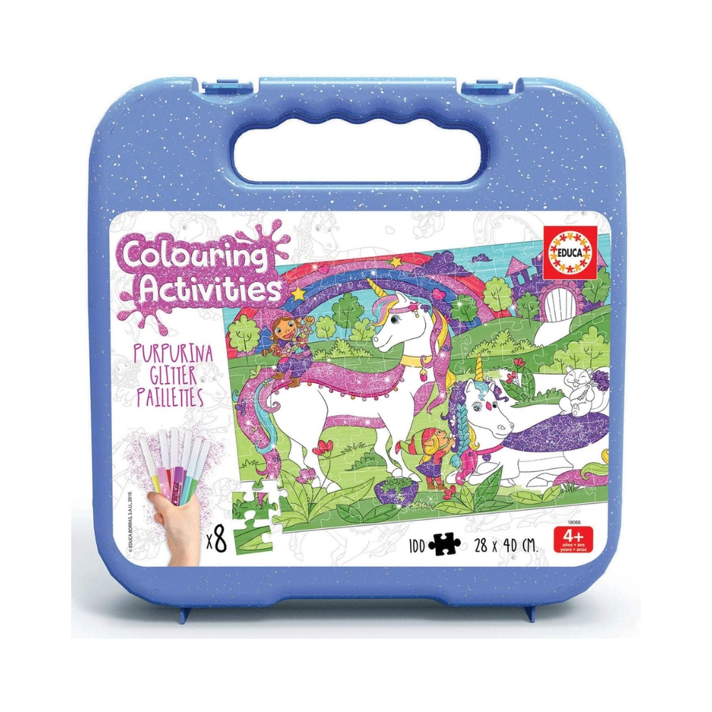 img Rompecabeza Educa Unicornio Colouring Activities 100 pcs