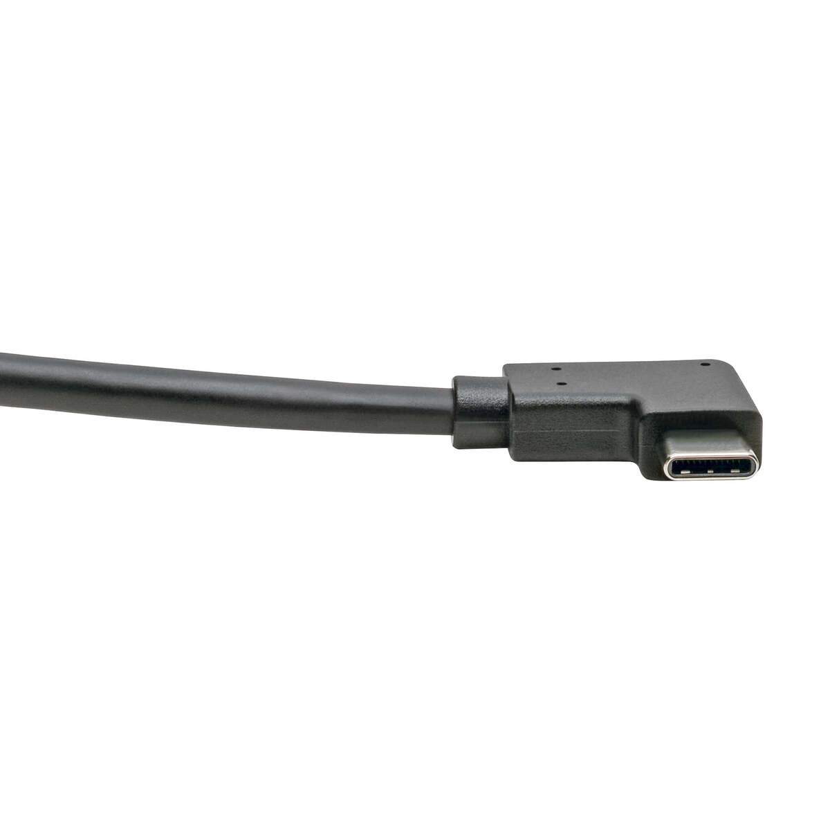 img Cable Tripp Lite USB-C a USB-A de Ángulo Recto
