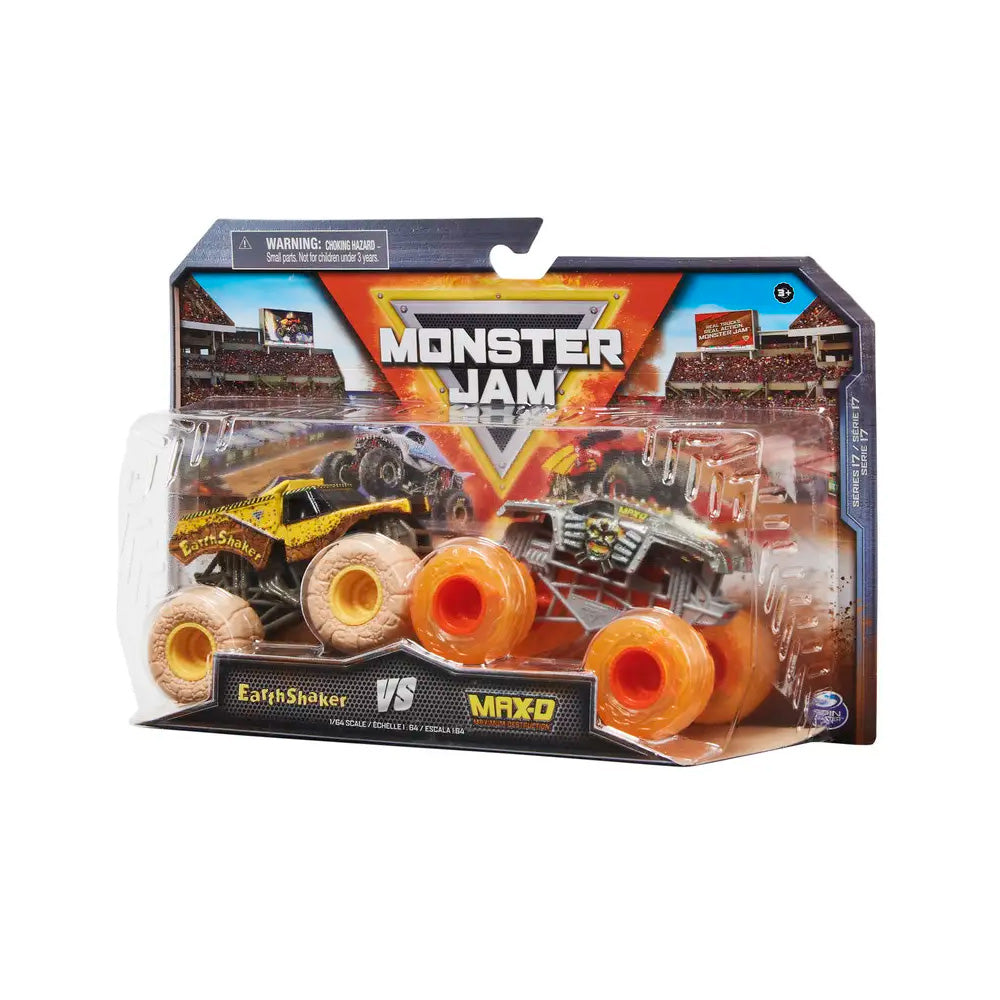 img Autos de Juguete Spin Master Monster Jam 2 Pack EarthShaker vs Max-D 6064128