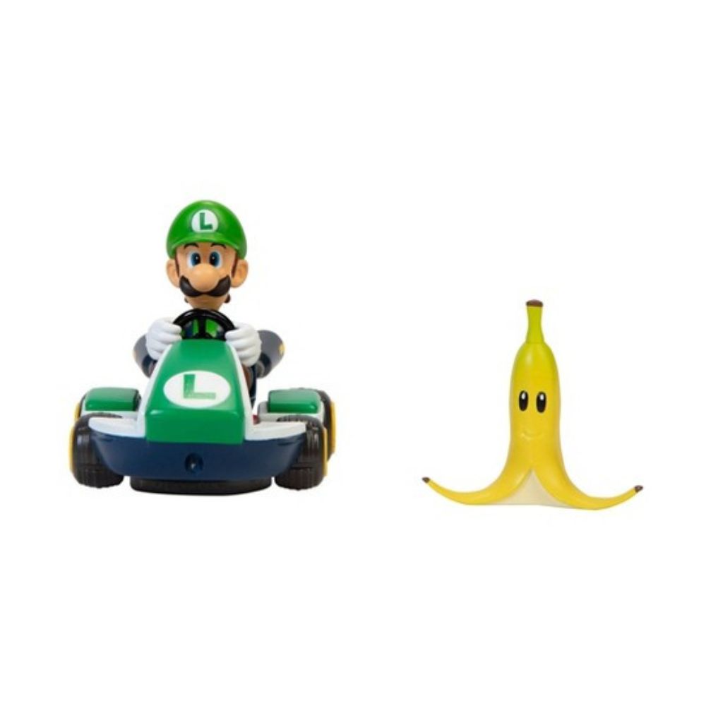 img Figura de Acción Jakks Pacific Luigi Kart Megagiros Con Banana