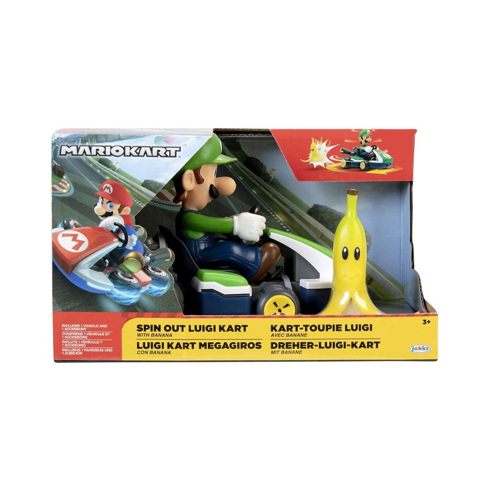 img Figura de Acción Jakks Pacific Luigi Kart Megagiros Con Banana