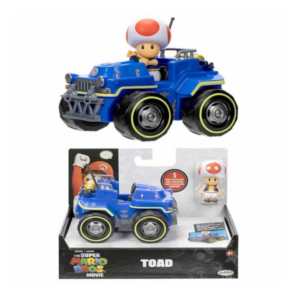 img Figura de Acción Jakks Pacific Movie Coche de Carreras a Fricción Toad