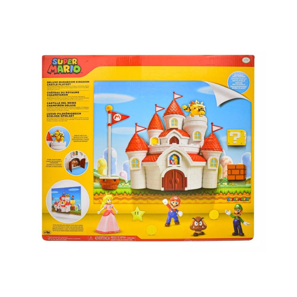 img Figura de Accion Jakks Playset Mario Bross Castillo Reino Champiñón Deluxe Mario Bros