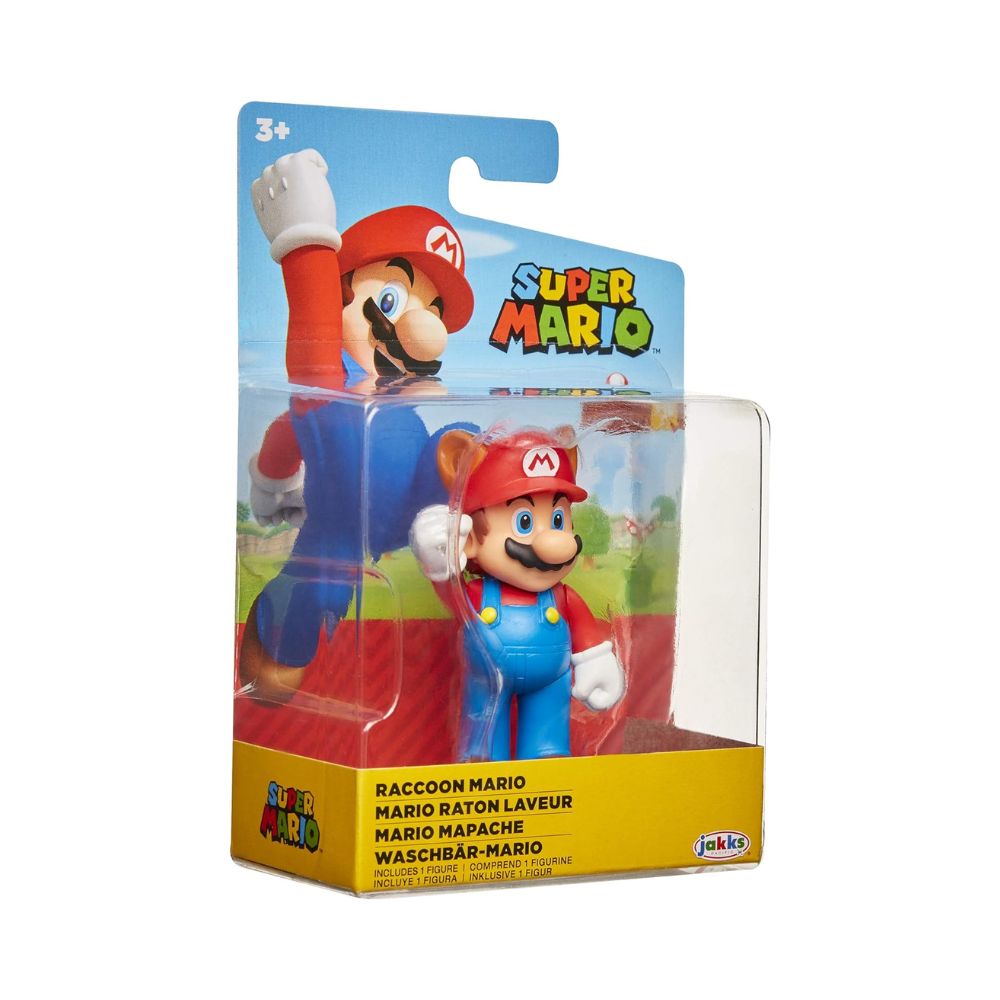 img Figura de Accion Jakks Super Mario Raccon Mario de 2.5 pulgadas