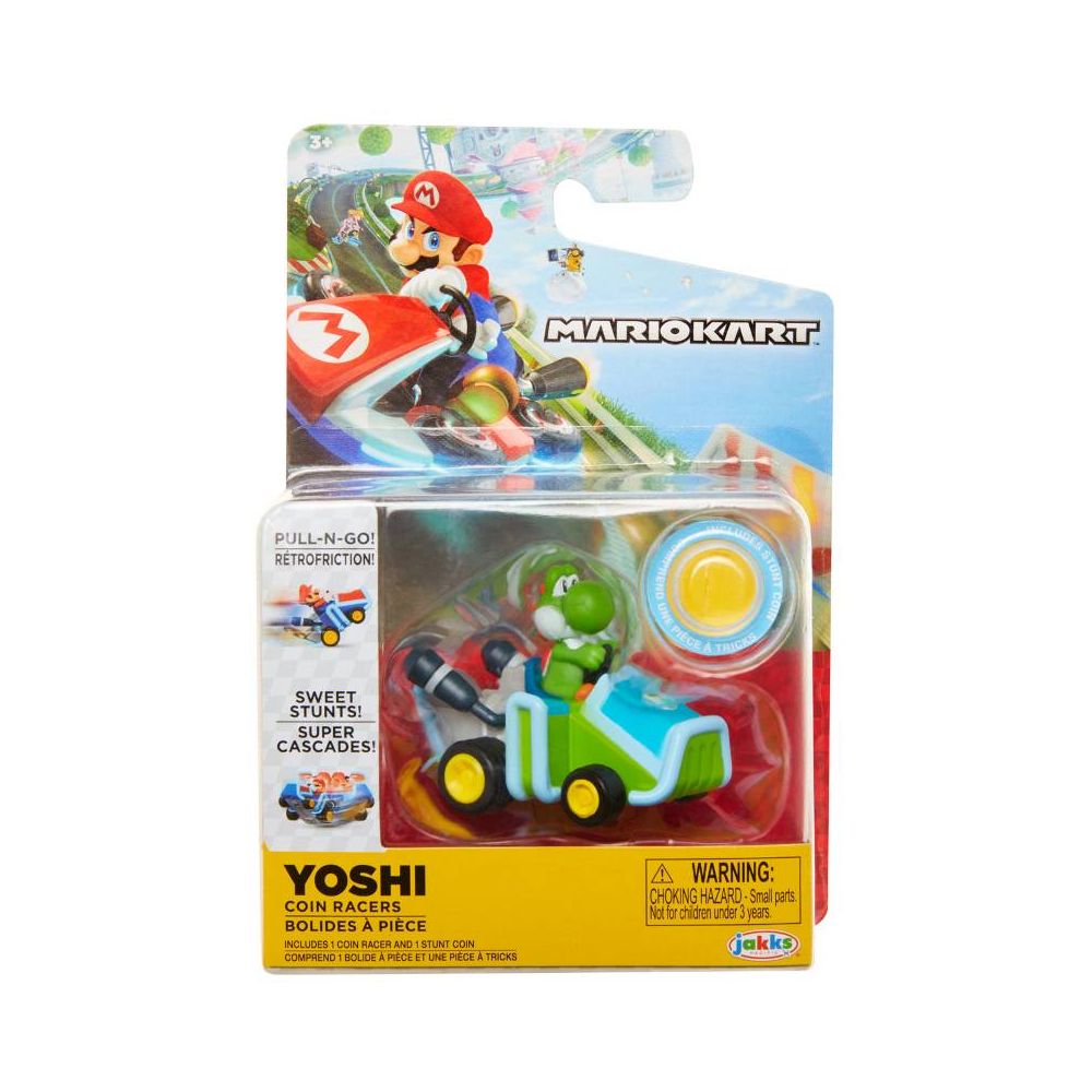 img Figura de Accion Jakks Yoshi Kart Mario Coche Con Moneda