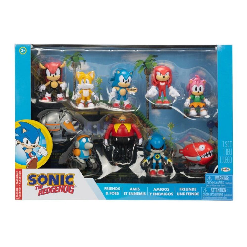 img Juego de figuras de acción Jakks de Sonic the Hedgehog Friends & Foes de 2,5"