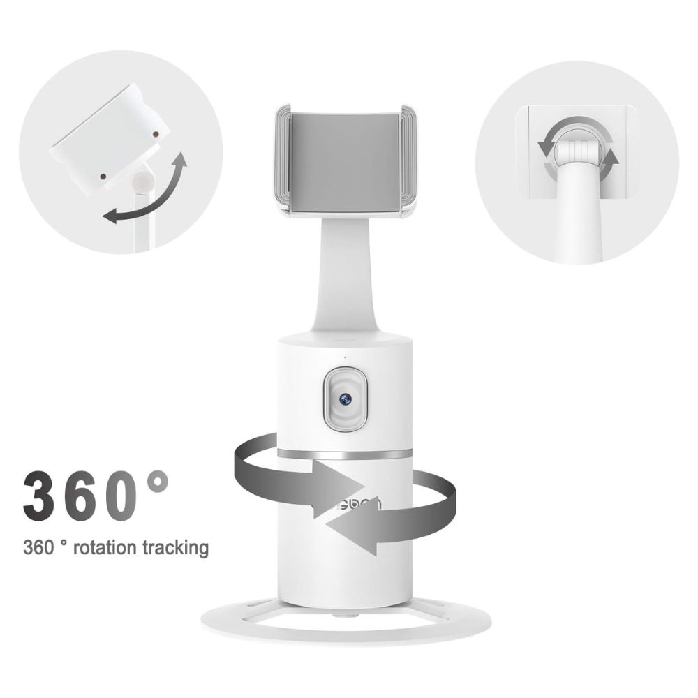 img Soporte de Teléfono Jesban con Seguimiento Facial Automático de 360° y luz de anillo.