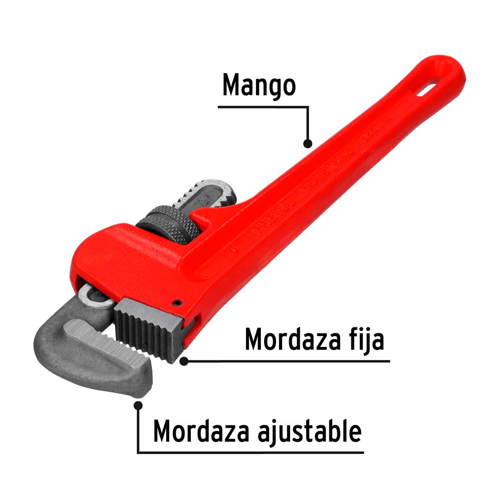 img Llave Stilson Pretul 10" Cuerpo de Hierro Maleable
