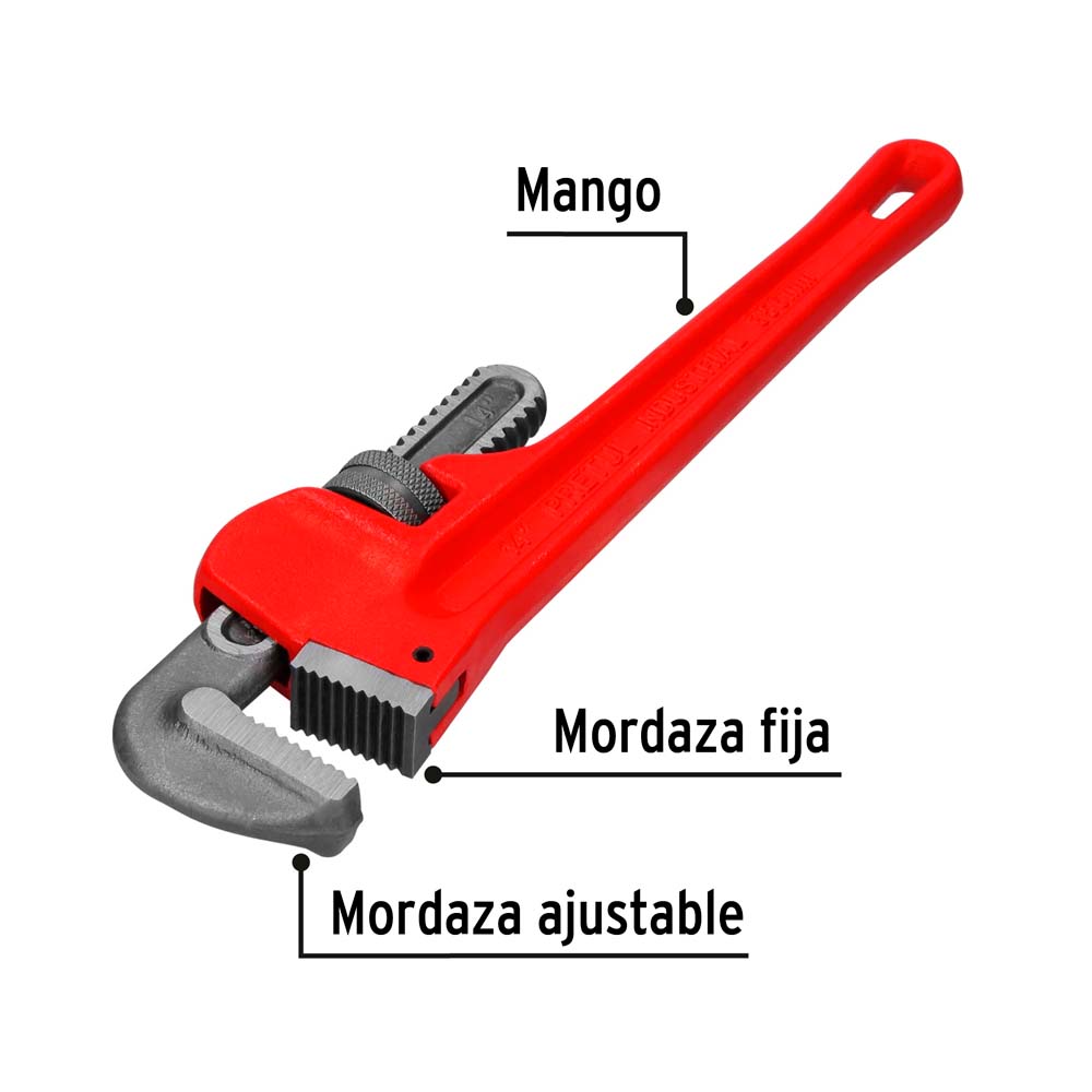 img Llave Stilson Pretul 14" Cuerpo de Hierro Maleable