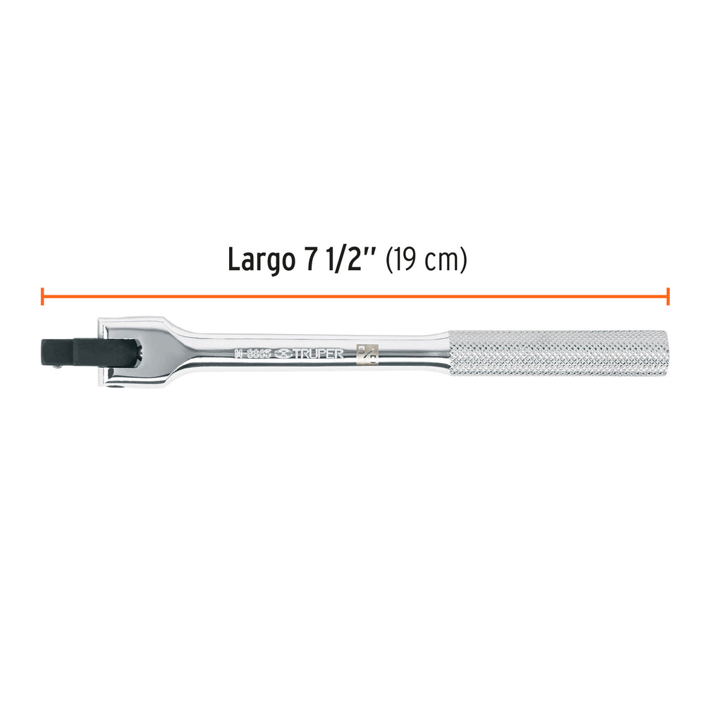 img Mango articulado Truper, de 7-1/2" x 13 mm para dados cuadro 3/8"