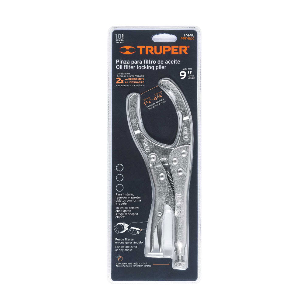 img Pinza de Presión Truper 9" para Filtros de Aceite