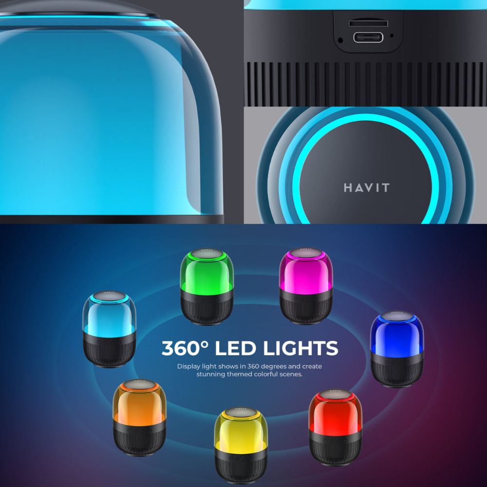img Parlante Havit SK889BT LED Color 360